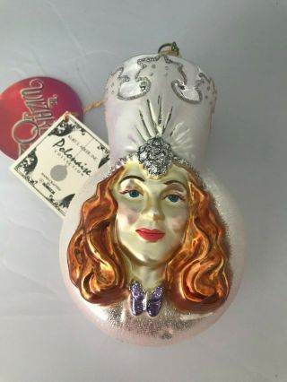 Polonaise Collectible Christmas Glass Ornament “wizard Of Oz” Glinda Good Witch