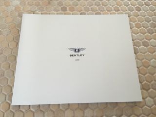 Bentley Dealer Official Home Furnishings Sales Brochure 2014 Rare