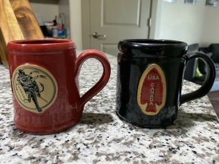 Deneen Pottery De Espresso Liber Military Coffee Mugs Hard To Find