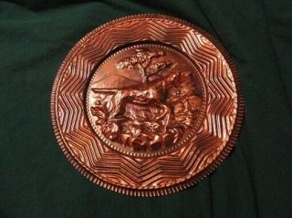 Irish Setter 3d Coppertone Plate Plaque Western Germany Last One