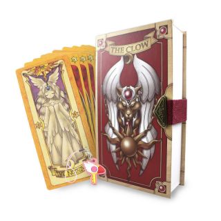 53 Piece Anime Cardcaptor Sakura Clow Cards Set With Gold Clow Book Prop Gift