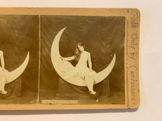 Stereoview 1880’s of “The Crescent Girl” 2