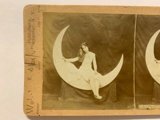 Stereoview 1880’s of “The Crescent Girl” 3
