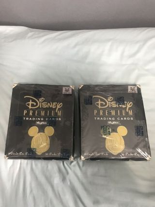 2 Boxes Of Skybox Premium Disney Cards From 1995
