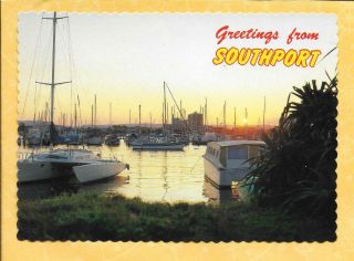 Greeting From Southport,  Queensland Australia Postcard