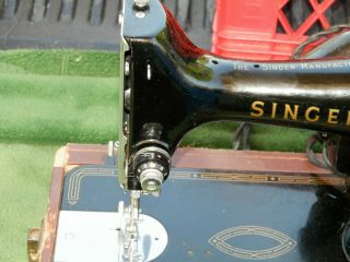 Vintage Singer 99 - /99 - 31 Sewing Machine & Case 1950 ' s Estate Find 2