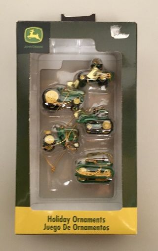 Pack Of John Deere Christmas Holiday Ornaments