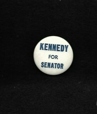Robert F.  Kennedy For Senator From York 1964 Blue On White Button