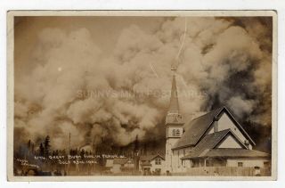 Canada,  Fernie,  The Great Bush Fire,  1904,  Rp