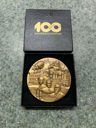 Coca Cola The First Century Bronze Medallion 100 Centennial Celebration