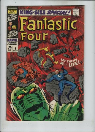 Fantastic Four Annual 6 F/vf To Vf -