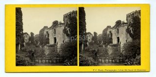 Raglan Castle By F C Earl Of Worcester C1860s Stereoview