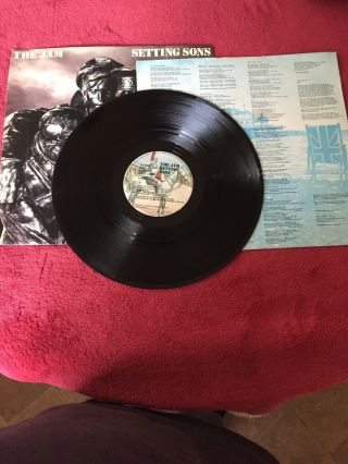 The Jam Setting Sons Vinyl Uk 1979 Polydor A1/b3 Strawberry Matrx Lp Paul Weller