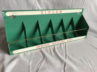 Vintage Singer Sewing Machine Accessory Metal Display Case