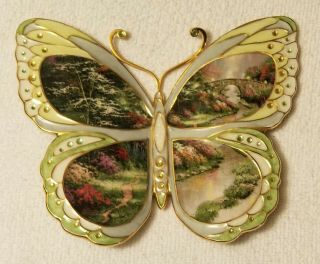 Thomas Kinkade On The Wings Of Beauty Butterfly