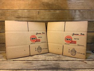 Massey Harris Parts Boxes Nos 22 33 44 55 Sign Vintage Toy Tractor Part