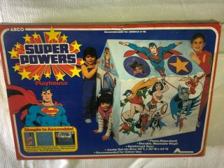 1984 Powers Play House Batman Superman Aquaman