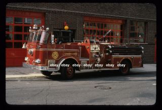 Union City Nj 1960 Seagrave Pumper Fire Apparatus Slide