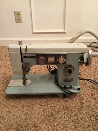 Vintage Dressmaker Swm - 1000 Zig Zag Sewing Machine Blue