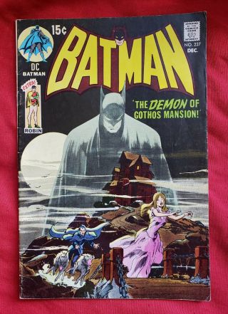 Batman 227 Dc Comics 1970 Neal Adams 31 Cover Swipe Vg,