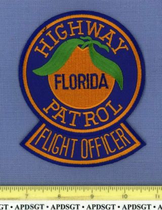 Florida Highway Patrol Flight Officer Police Patch Aviation Helicopter Air Unit