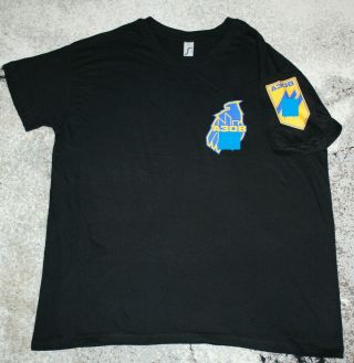 T - Shirt Ukraine Army Volunteer Battalion Size Xxl Black Color