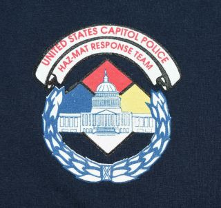 United States Capital Police Haz - Mat Hazmat Response Team Unit Shirt - Xl