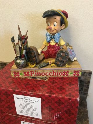 Disney’s Pinocchio Carved From The Heart,  Disney Traditions By Jim Shore
