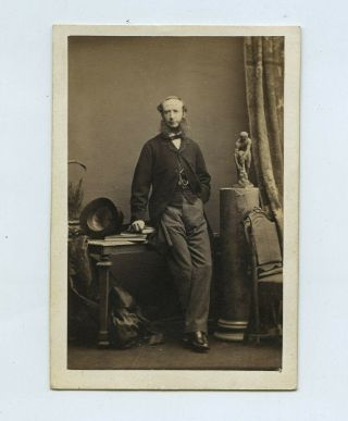 Man With Large Sideburns C1860s Cdv Photo By Camille Silvy