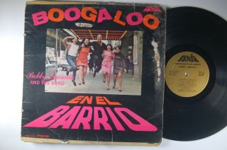 Bobby Quesada Boogaloo En El Barrio Latin Mono Lp Fania Gold Labels