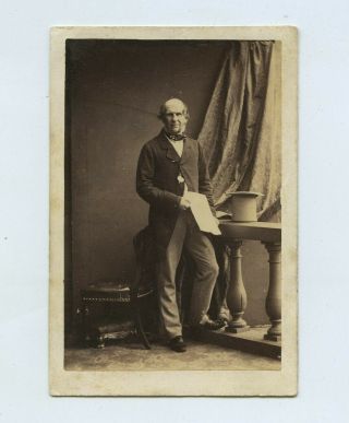 Man With Top Hat C1860s Cdv Photo By Camille Silvy