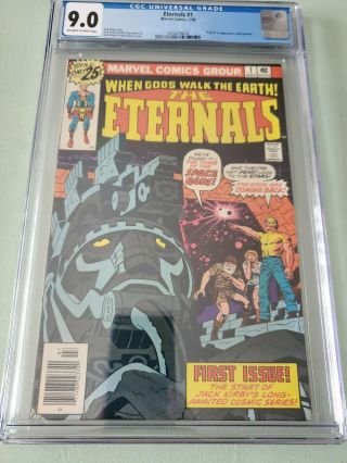 Eternals 1 Cgc 9.  0 Of White To White Pages Origin And 1st App.  Of The Eternals