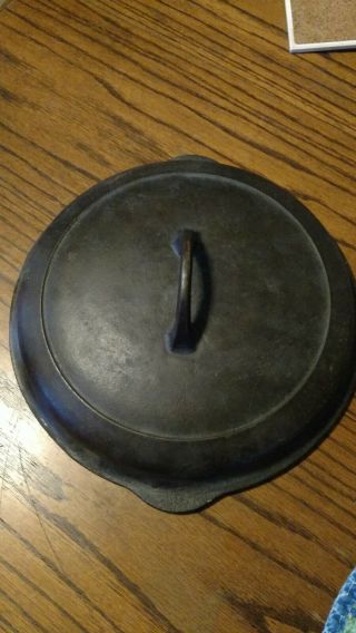 Vintage Cast Iron Skillet Lid Griswold 10 " With Small Logo