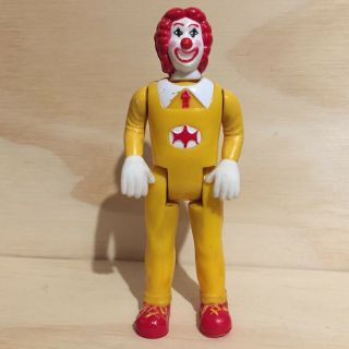 Rare Vtg Ronald Mcdonald Clown Plastic Action Figure Articulated Mcdonald 