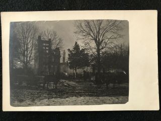 Hickory,  Nc North Carolina Real Photo Postcard - The Hickory Inn Fire 1907
