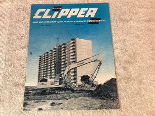 Rare 1970s American Hoist Clipper Excavator Dealer Brochure 19 Page