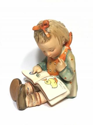 Goebel Hummel 8 Bookworm Girl Reading Book 4.  5 Tall Ceramic