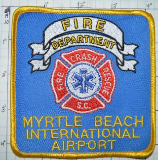 South Carolina,  Myrtle Beach International Airport Fire Dept Rescue Patch