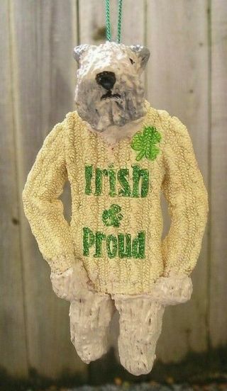 Soft Coated Wheaten Terrier Irish And Proud Sweater Ornament
