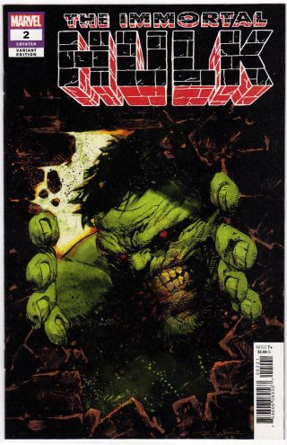 The Immortal Hulk 2 Zaffino 1:25 Variant 1st Dr.  Frye Nm