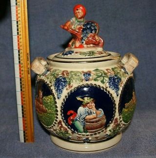 Vintage German Style Cookie Jar Made In Germany