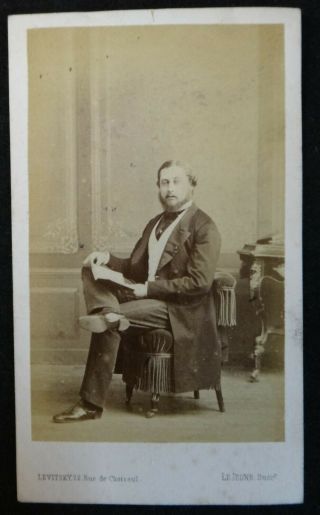 Antique Cdv King Edward Vii Of Great Britain Prince Of Wales.  4 1/8” X 2 ½”.