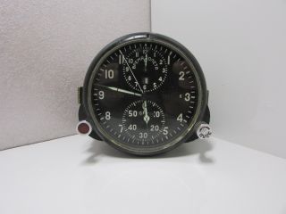 Great Russian Soviet Ussr Military Air Force Aircraft Cockpit Clock Achs - 1