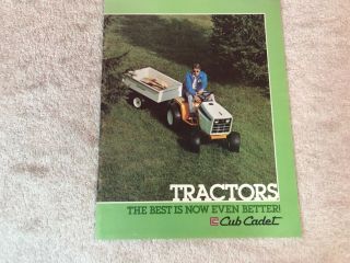 Rare 1970s 19 Page International Harvester Cub Cadet Tractor Brochure