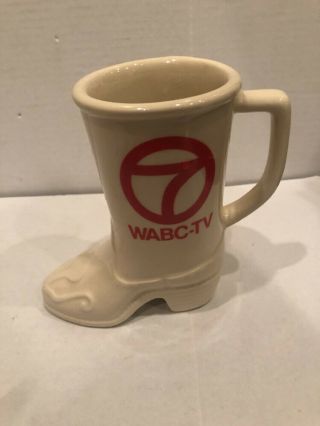 Wabc - Tv Channel 7 Boot Mug Handled 12 Ounce