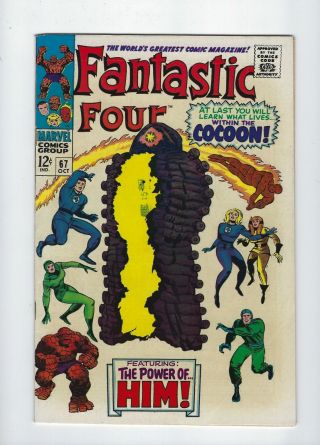 1967,  Marvel Fantastic Four 67 1st Appearance Him