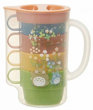 With skater stacking cups 4 - tuple case My Neighbor Totoro Flower Studio Ghibli K 3
