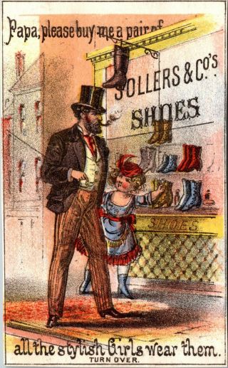 Charming Victorian Trade Card - Sollers & Co.  