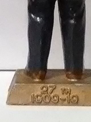 Vintage William H.  Taft 27th President 1960 ' s Marx Toys Mini Statue EX,  ERROR 2