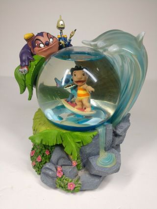 Disney Lilo And Stitch Surfing Snow Globe Music Box